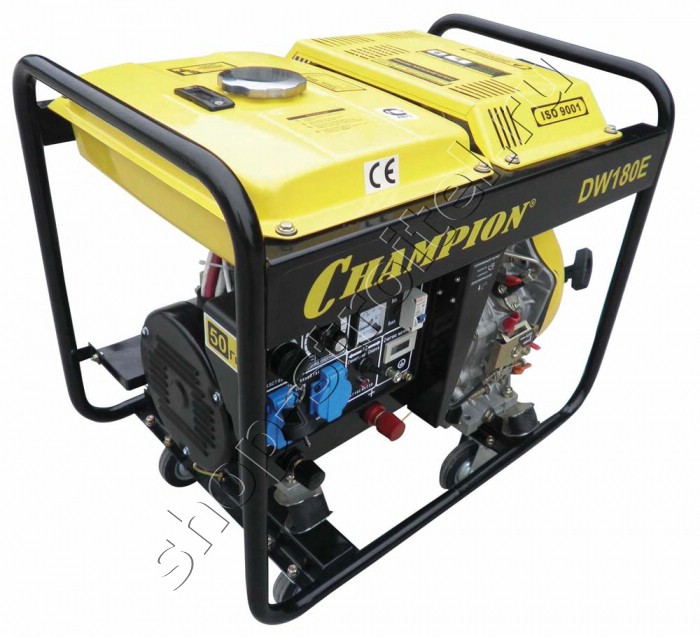 Увеличенная фотография Генератор CHAMPION DW180E(2Квт160А/8,5лс) дизель сварочный